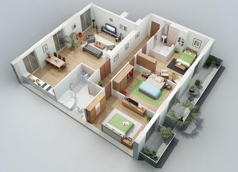 Featured image of post 3 Room House Design 3D