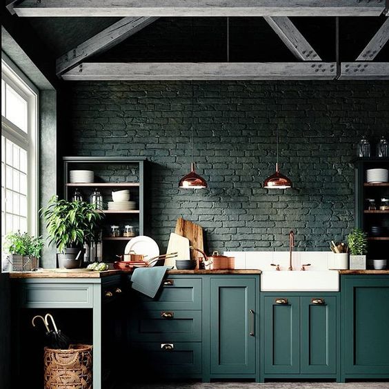 Featured image of post Emerald Dark Green Kitchen Walls