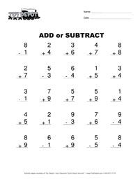 Featured image of post Free Printable Math Worksheets For First Grade Addition And Subtraction