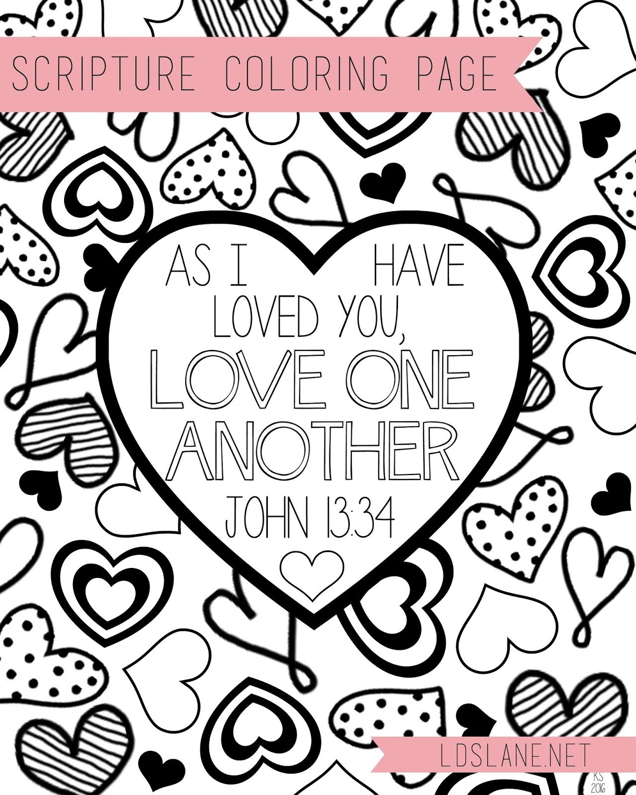 Featured image of post Love One Another Coloring Page