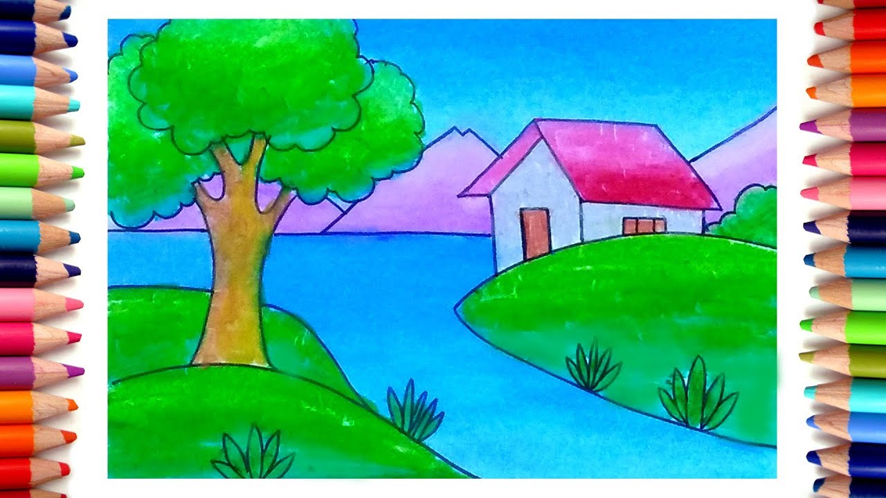 Featured image of post Nature Easy Scenery Drawing For Class 1