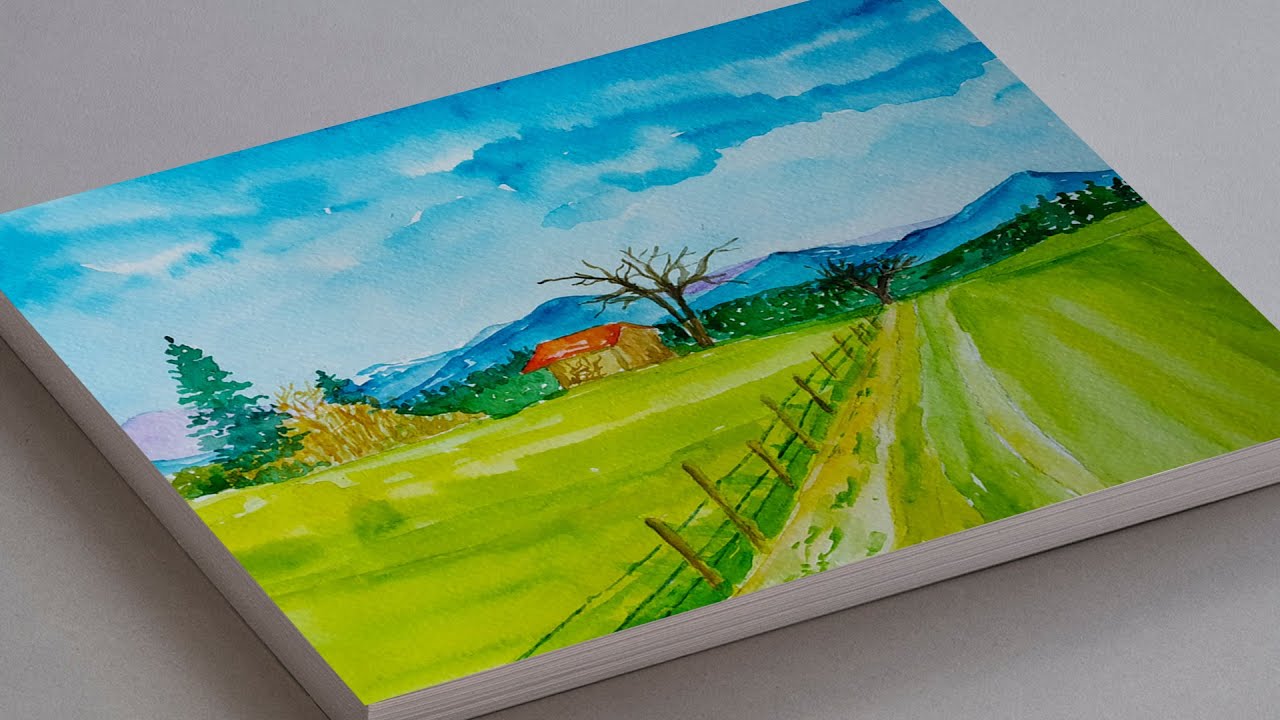 Featured image of post Nature Easy Scenery Drawing With Watercolor