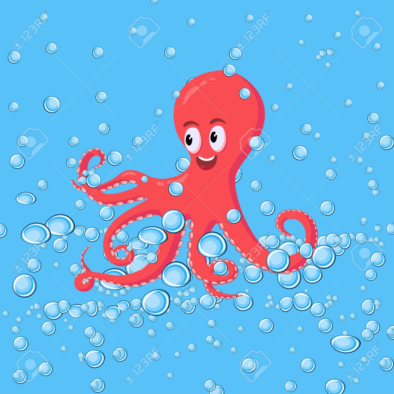Featured image of post Octopus Swimming Clipart