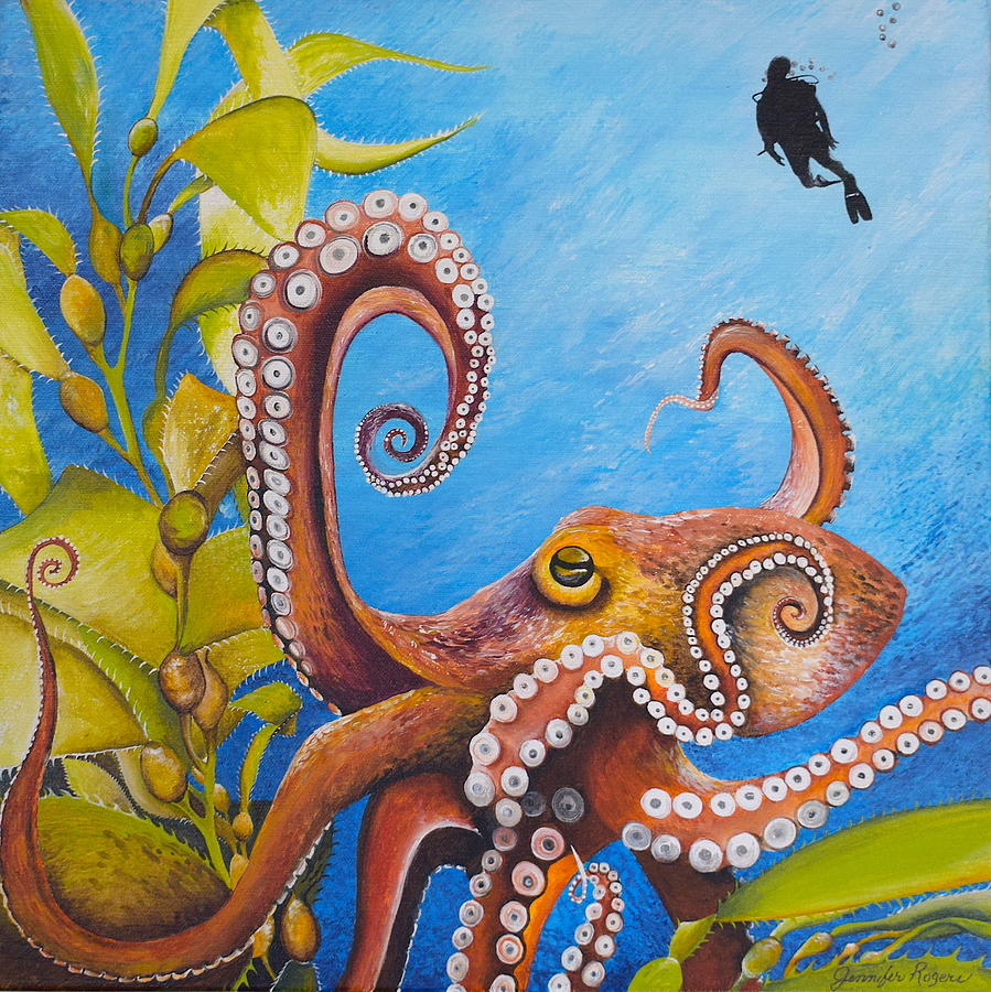 Featured image of post Octopus Swimming Painting