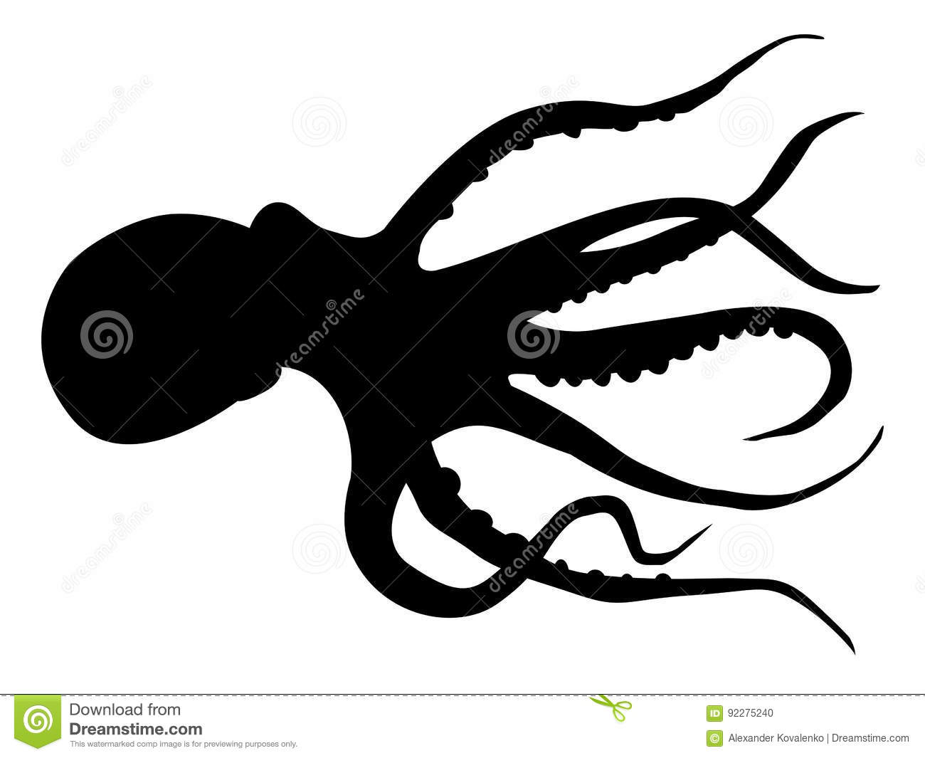 Featured image of post Octopus Swimming Silhouette