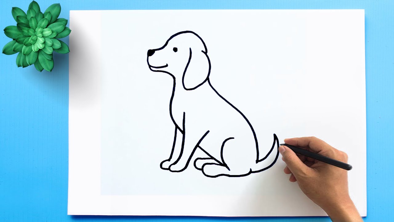 Featured image of post Picture Of A Dog Drawing