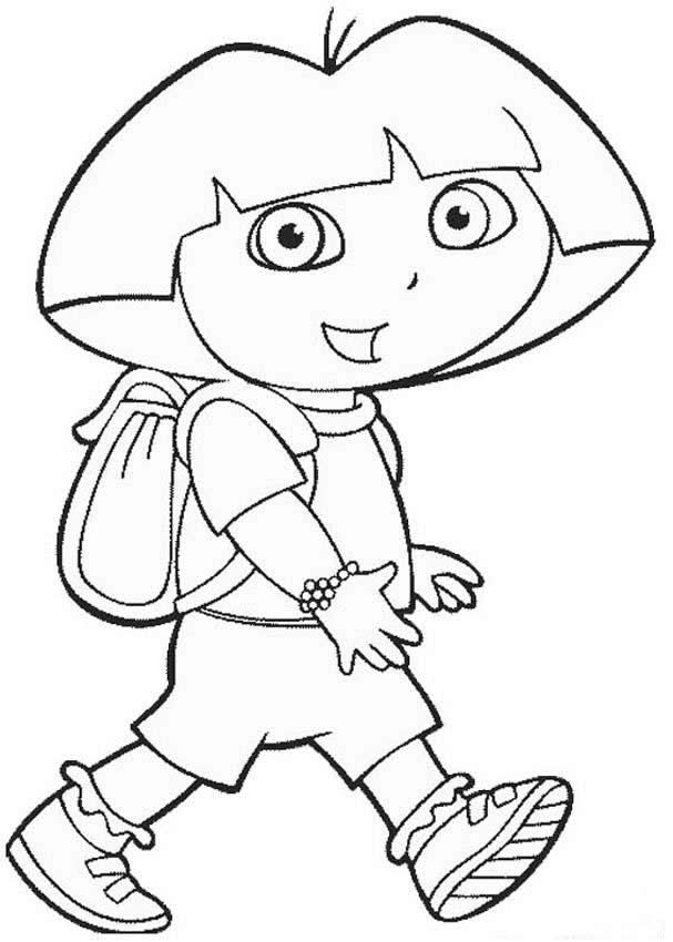 Featured image of post Printable Dora The Explorer Coloring Pages