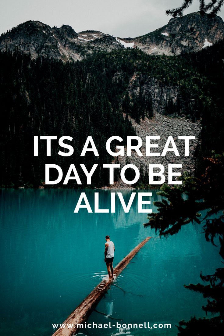 Featured image of post Today Is A Great Day To Be Alive Quotes